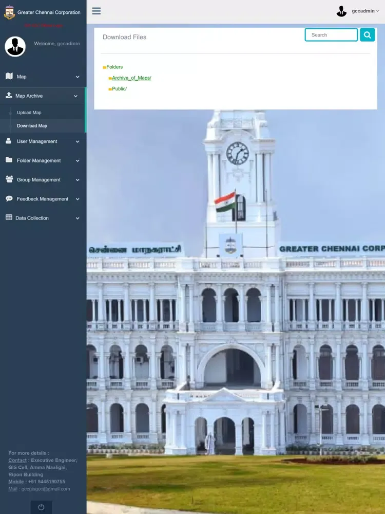 Screenshot di GIS GCC iPad 