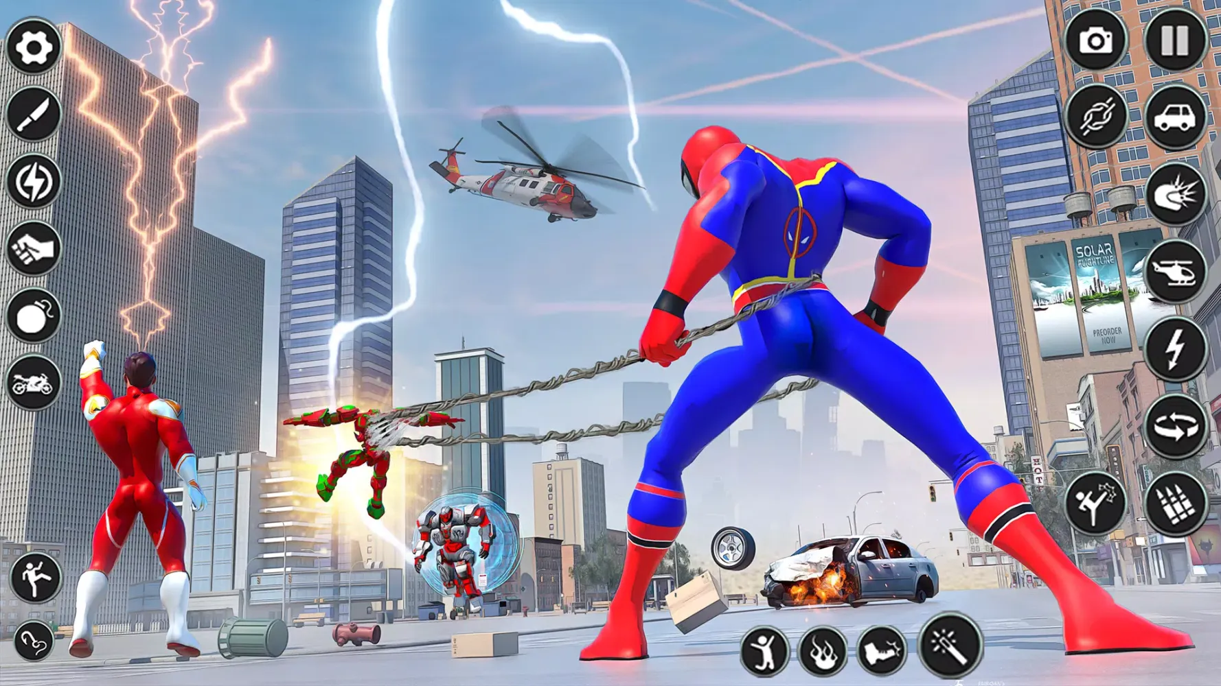 Spider Robot Hero City Battle Screenshots