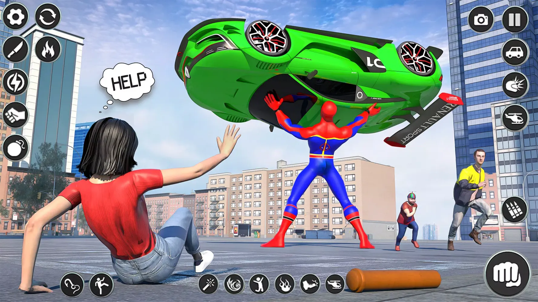 Spider Robot Hero City Battle Screenshots