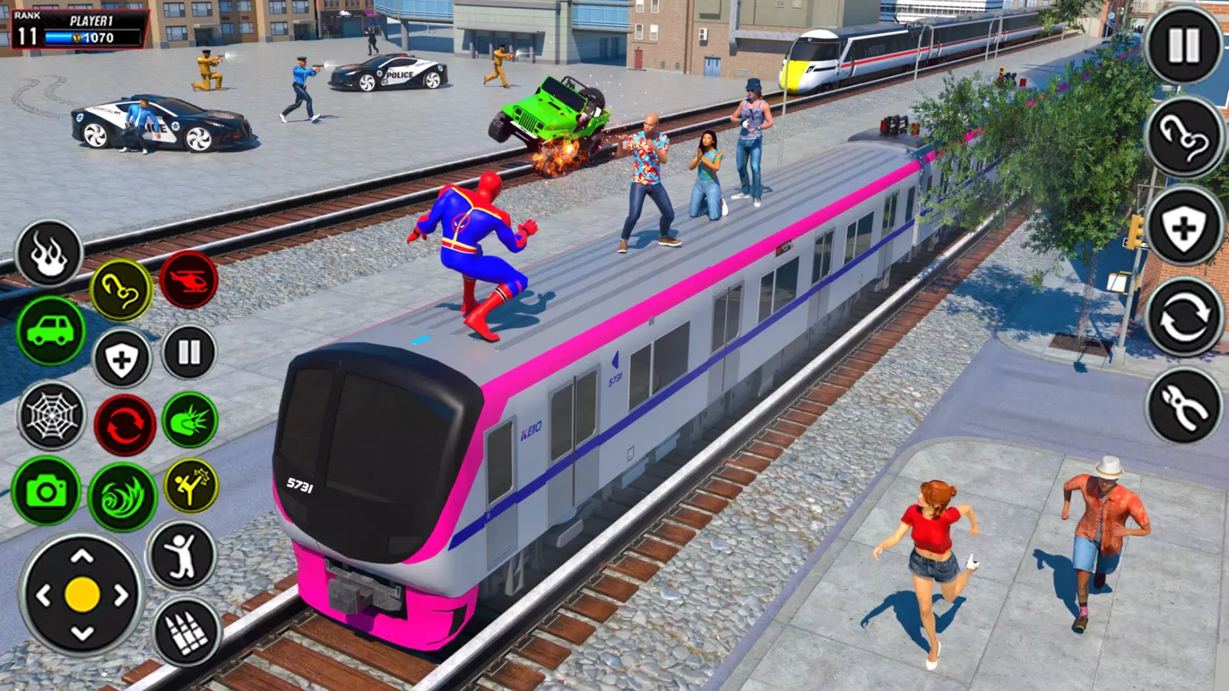 Spider Robot Hero City Battle Screenshots