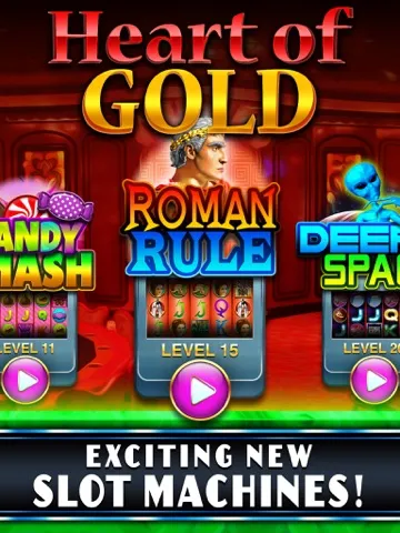 تصاویر Heart of Gold! FREE Vegas Casino Slots of the Jackpot Palace Inferno! iPad 