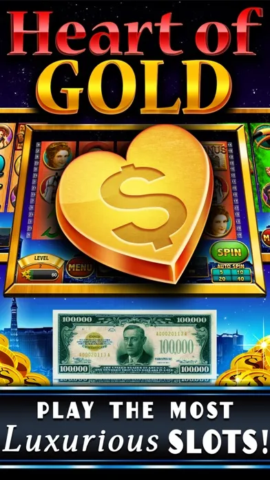 تصاویر Heart of Gold! FREE Vegas Casino Slots of the Jackpot Palace Inferno!
