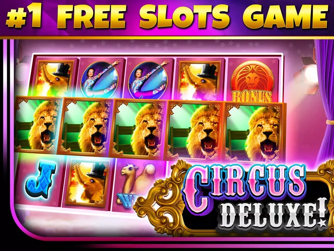 SLOTS - Circus Deluxe Casino! FREE Vegas Slot Machine Games of the Grand Jackpot Palace! iPad 应用截图