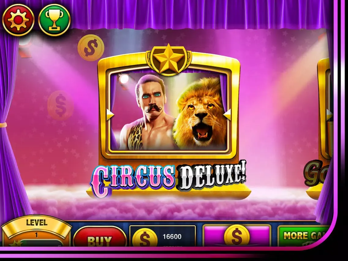 SLOTS - Circus Deluxe Casino! FREE Vegas Slot Machine Games of the Grand Jackpot Palace! iPad 应用截图