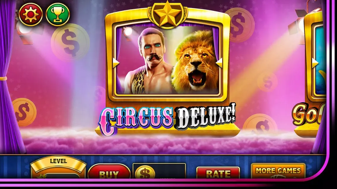 SLOTS - Circus Deluxe Casino! FREE Vegas Slot Machine Games of the Grand Jackpot Palace!应用截图
