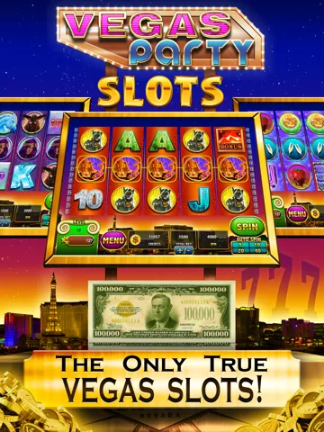 ภาพหน้าจอของ Vegas Party Casino Slots VIP Vegas Slot Machine Games - Win Big Bonuses in the Rich Jackpot Palace Inferno! iPad 
