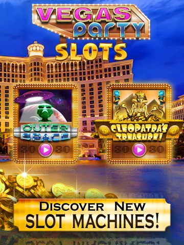 ภาพหน้าจอของ Vegas Party Casino Slots VIP Vegas Slot Machine Games - Win Big Bonuses in the Rich Jackpot Palace Inferno! iPad 