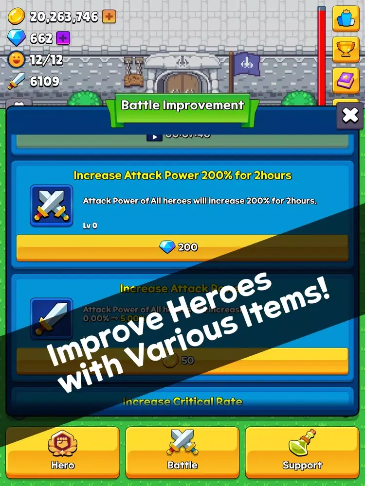 Baby Hero: Offline Idle Merger iPad  Screenshots