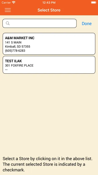 South Dakota WIC Retailer Screenshots
