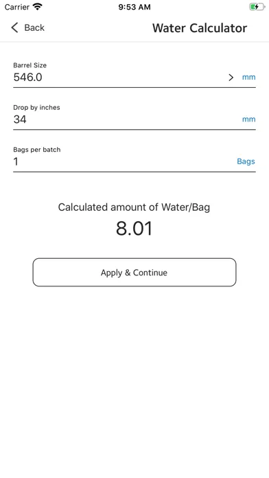 Скриншоты Monokote® Yield Calc