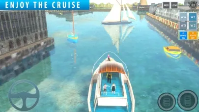 Ảnh chụp màn hình của Jet Boat Sim Cruise Ship Swift