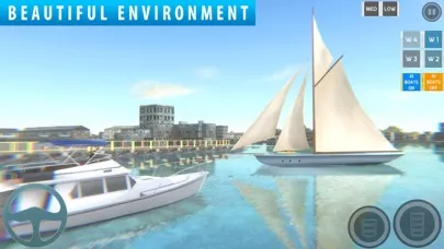 Ảnh chụp màn hình của Jet Boat Sim Cruise Ship Swift
