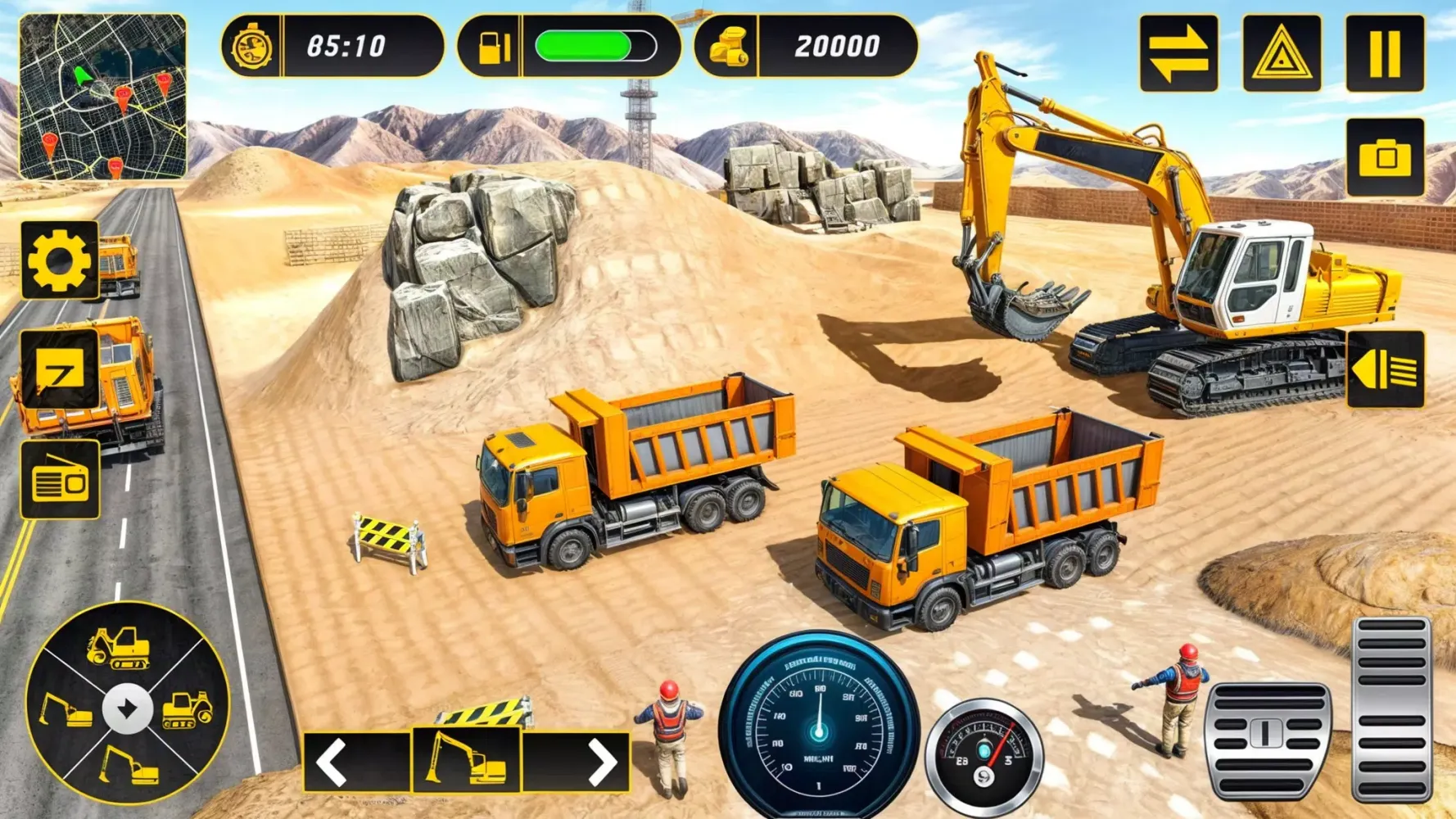 Tangkapan skrin Sand Excavator Simulator 3D