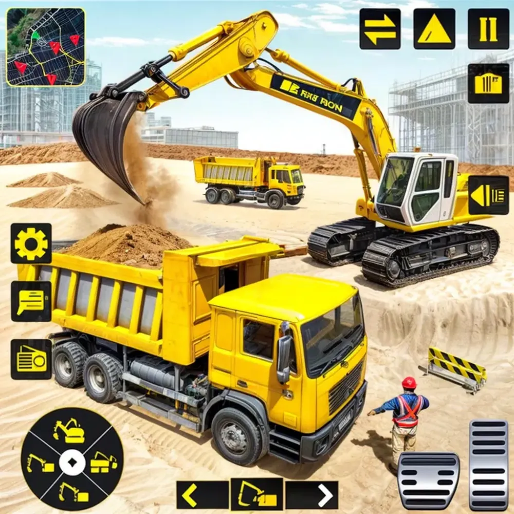 Tangkapan skrin Sand Excavator Simulator 3D