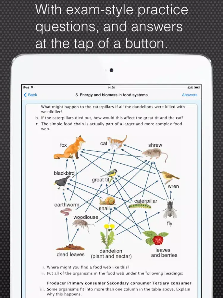 Tangkapan layar GCSE Science Revision Guide iPad