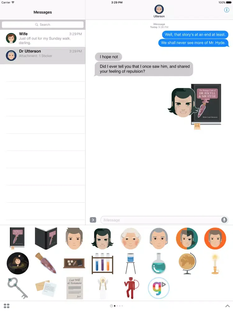 GCSEPod Stickers: Jekyll & Hyde iPad 应用截图