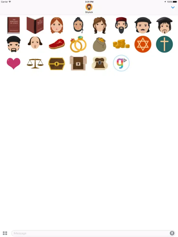 GCSEPod Stickers: The Merchant of Venice iPad 应用截图