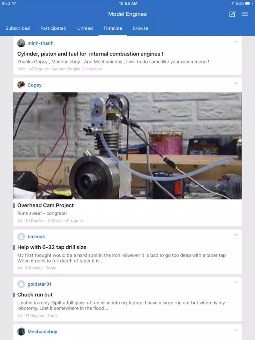 صور Home Model Engine Machinist iPad 
