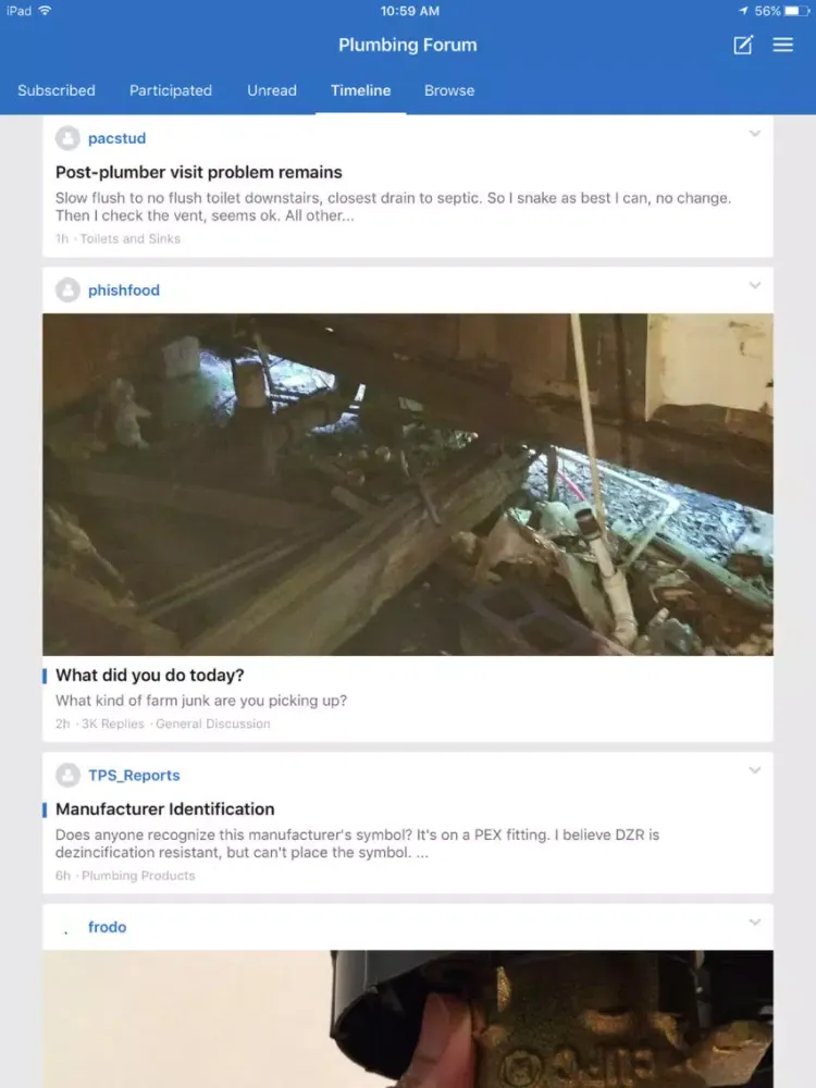 تصاویر Plumbing Forum iPad 