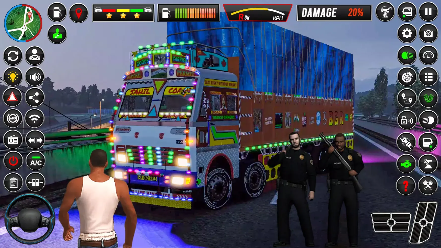 Captures d'écran de Indian Truck Game Truck Sim