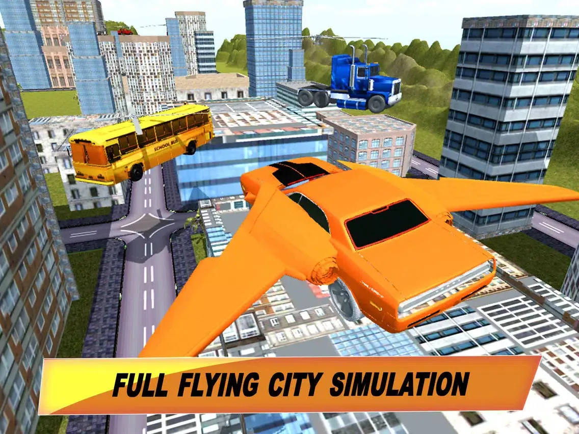Flying Car War Simulator: Robot Driving Games iPad 应用截图