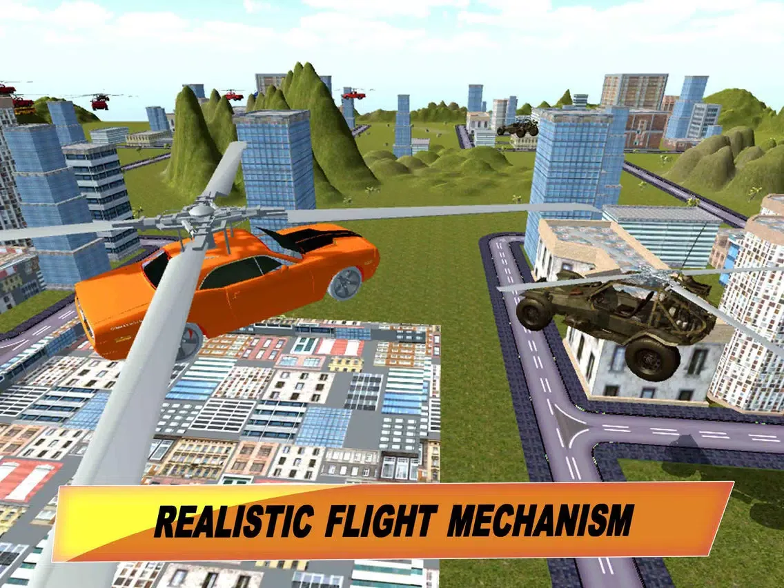Flying Car War Simulator: Robot Driving Games iPad 应用截图