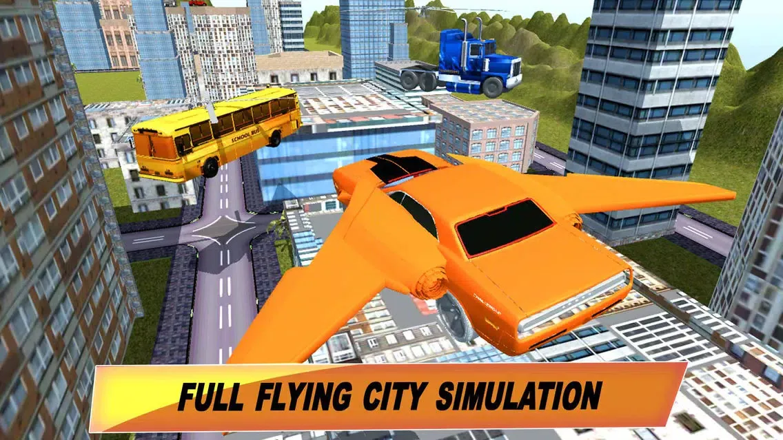 Flying Car War Simulator: Robot Driving Games应用截图