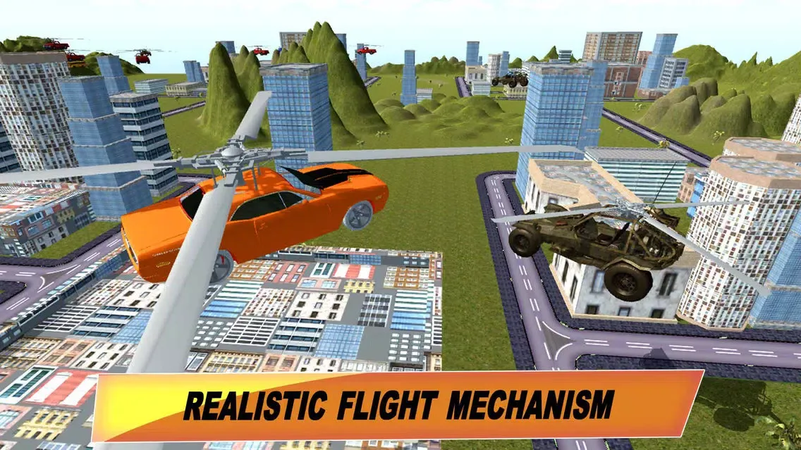 Flying Car War Simulator: Robot Driving Games应用截图