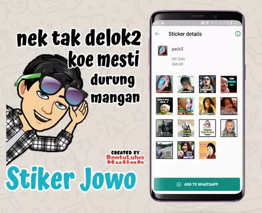 Stiker Jawa Lucu WA سکرین شاٹس
