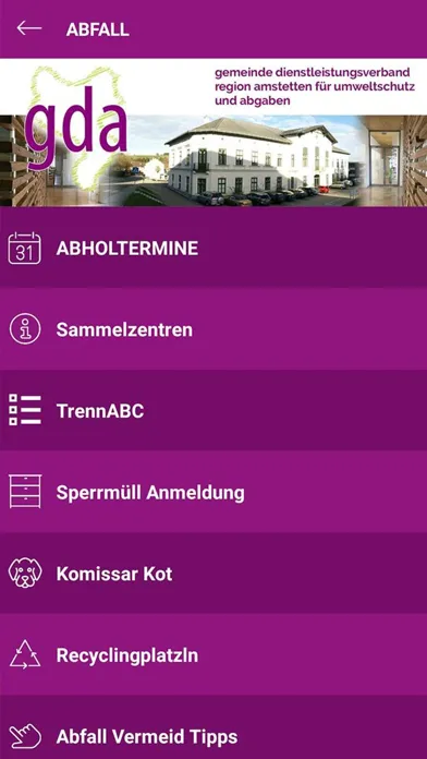 GDA App Ekran Görüntüleri