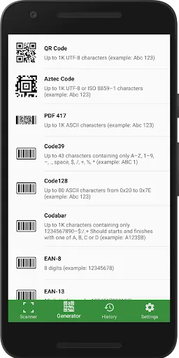 Barcode QR Scanner & Generator应用截图