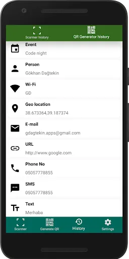 Barcode QR Scanner & Generator应用截图