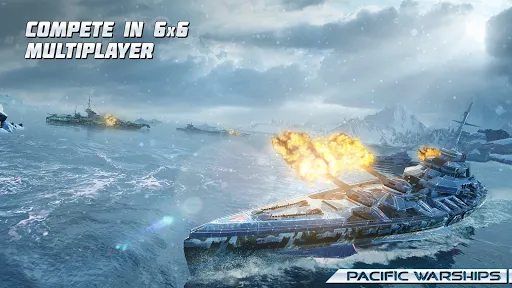 ภาพหน้าจอของ Pacific Warships: Naval PvP