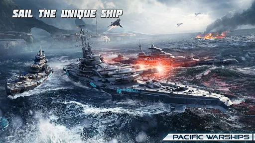 ภาพหน้าจอของ Pacific Warships: Naval PvP