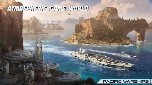 ภาพหน้าจอของ Pacific Warships: Naval PvP