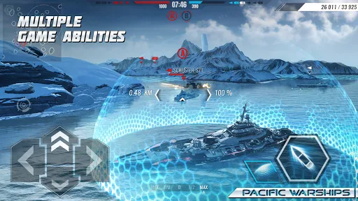 ภาพหน้าจอของ Pacific Warships: Naval PvP