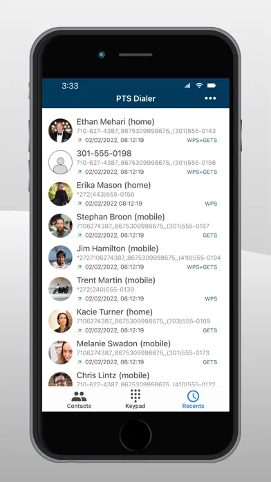 Capturas de pantalla de PTS Dialer