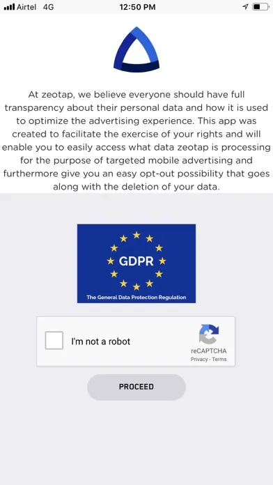 Ảnh chụp màn hình của Data Protection Rights App