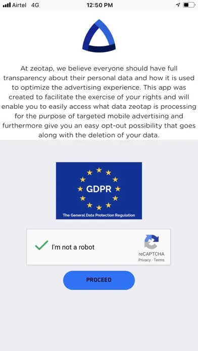 Ảnh chụp màn hình của Data Protection Rights App