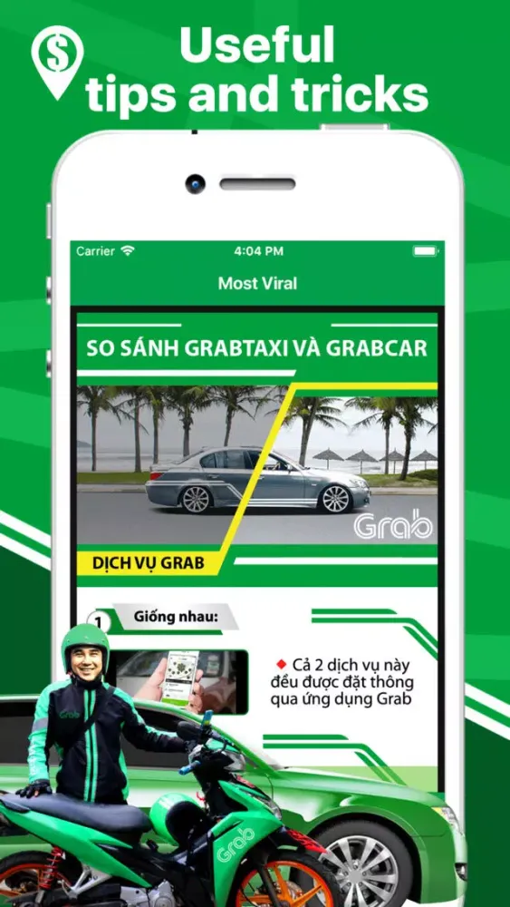 Captures d'écran de GDriver: grabtaxi Driver