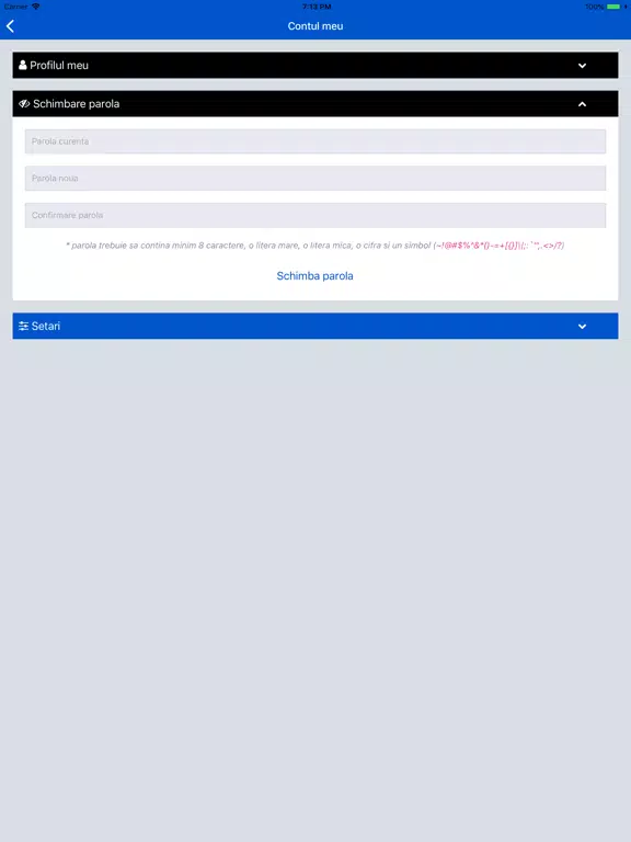 Capturas de pantalla de Lex Progam Legislativ iPad 