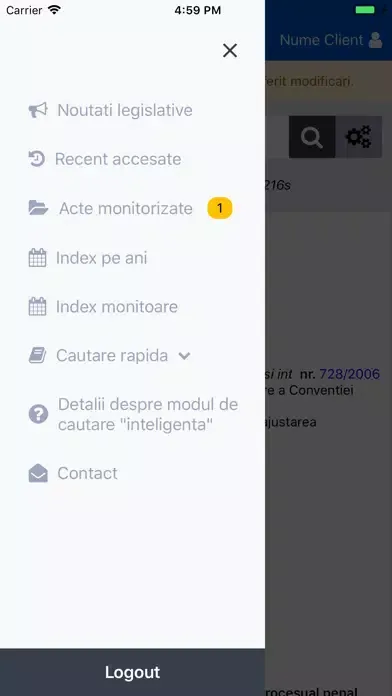 Screenshot di Lex Progam Legislativ
