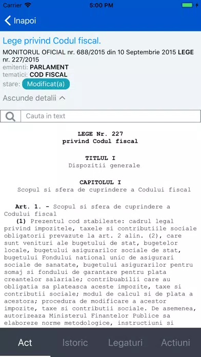 Capturas de pantalla de Lex Progam Legislativ