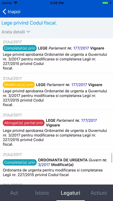 Capturas de pantalla de Lex Progam Legislativ