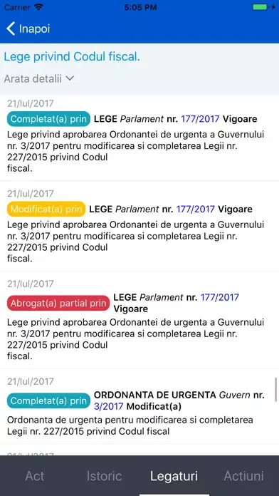 Screenshot di Lex Progam Legislativ