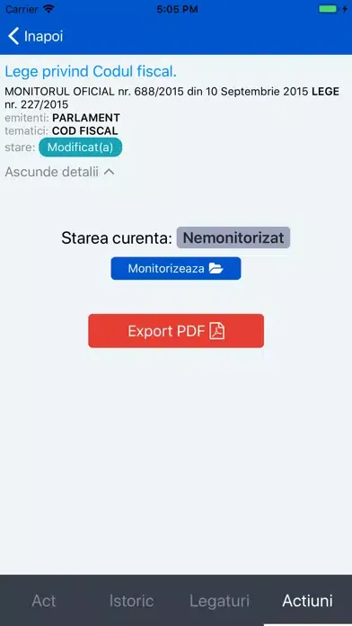 Screenshot di Lex Progam Legislativ