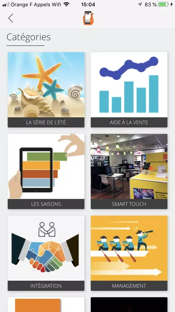 Capturas de tela do campus mobile