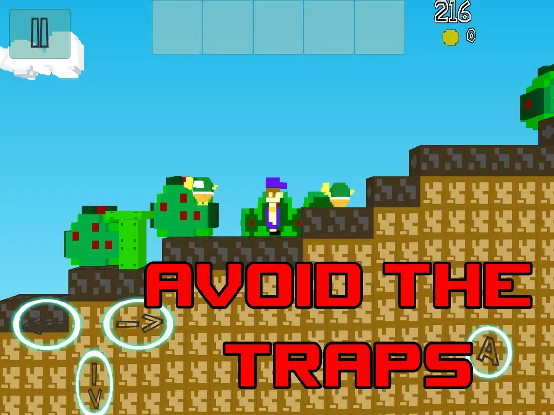 Captures d'écran de Unfair World. The endless arcade voxel game iPad 