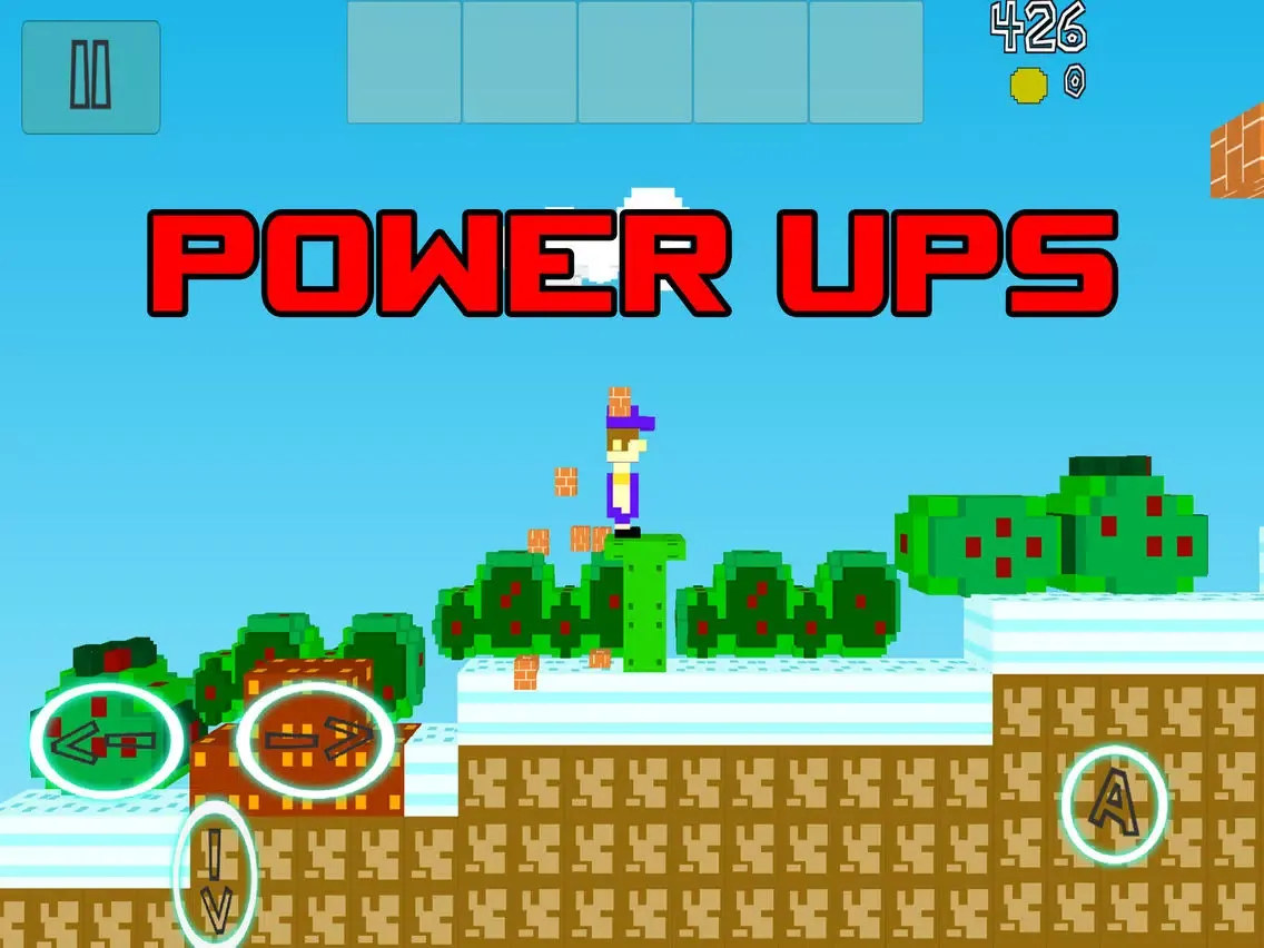 Captures d'écran de Unfair World. The endless arcade voxel game iPad 