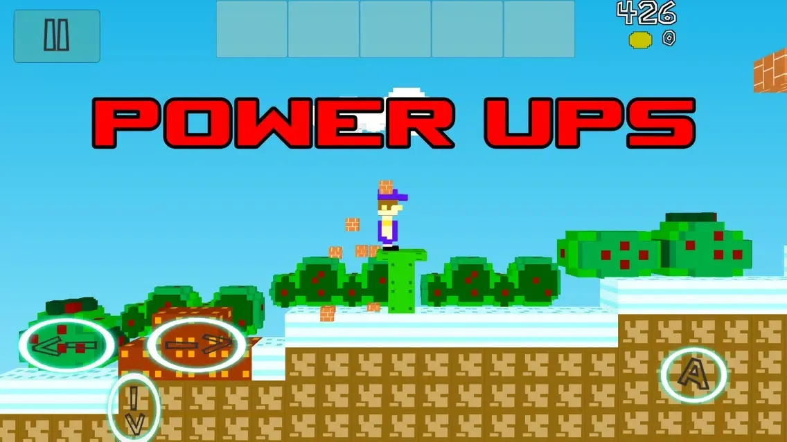 Captures d'écran de Unfair World. The endless arcade voxel game